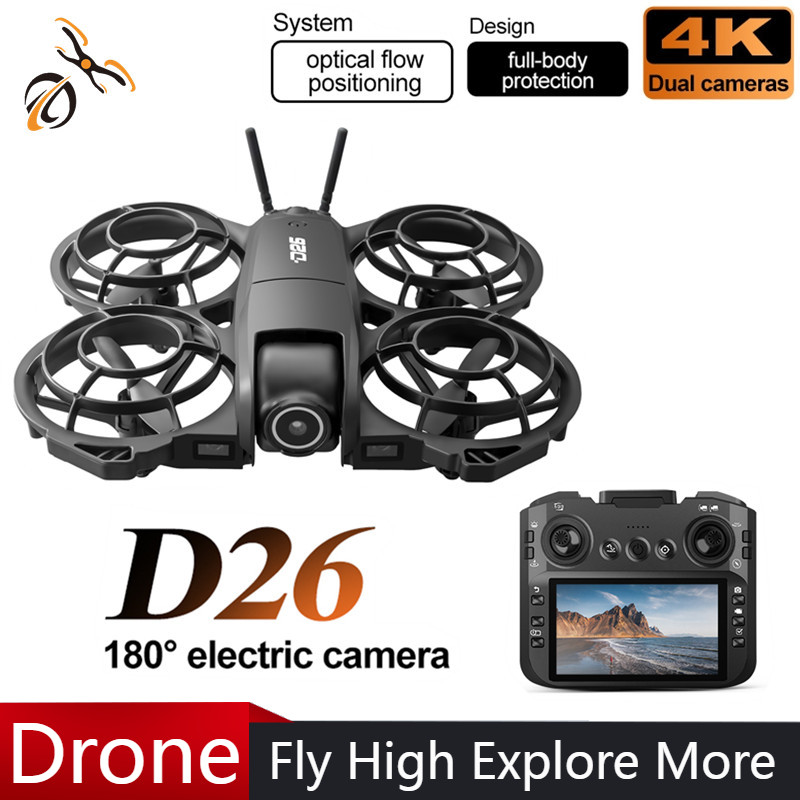 Drone Camera With Gimbal - Drone D26 4K Aérien HD 180