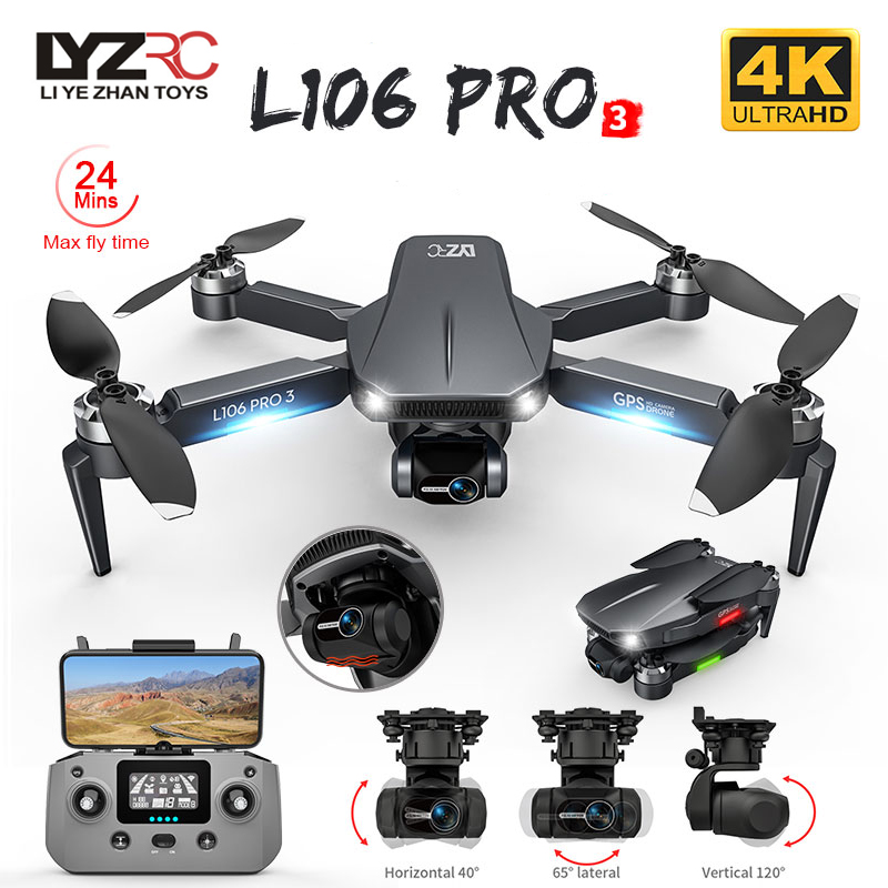Drone Camera With Gimbal - Drone L106 Pro 3 5G WIFI