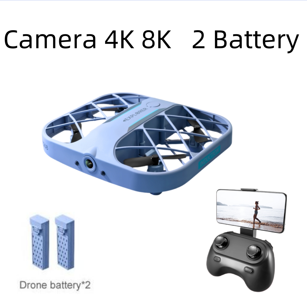 Drone RC JJRC H107 FPV avec 2  - Drone Camera Hd avis et prix