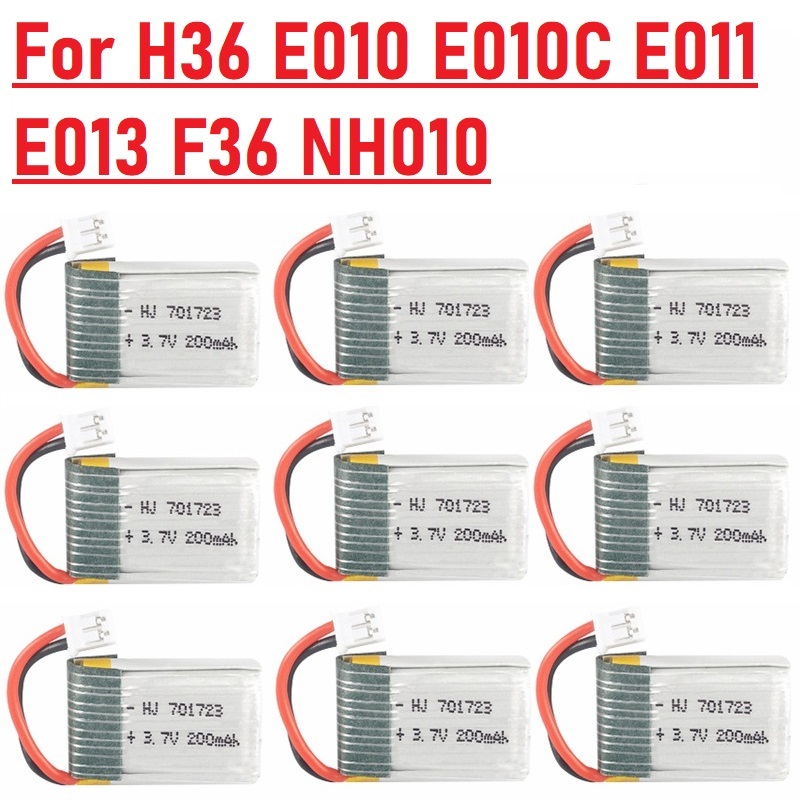 Batterie LIPO 3.7v 200mah 7017 - Eachine Drone E010 avis et prix